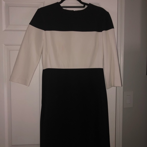 Rag & Bone Elegant color block Blk/White Dress - Picture 1 of 3